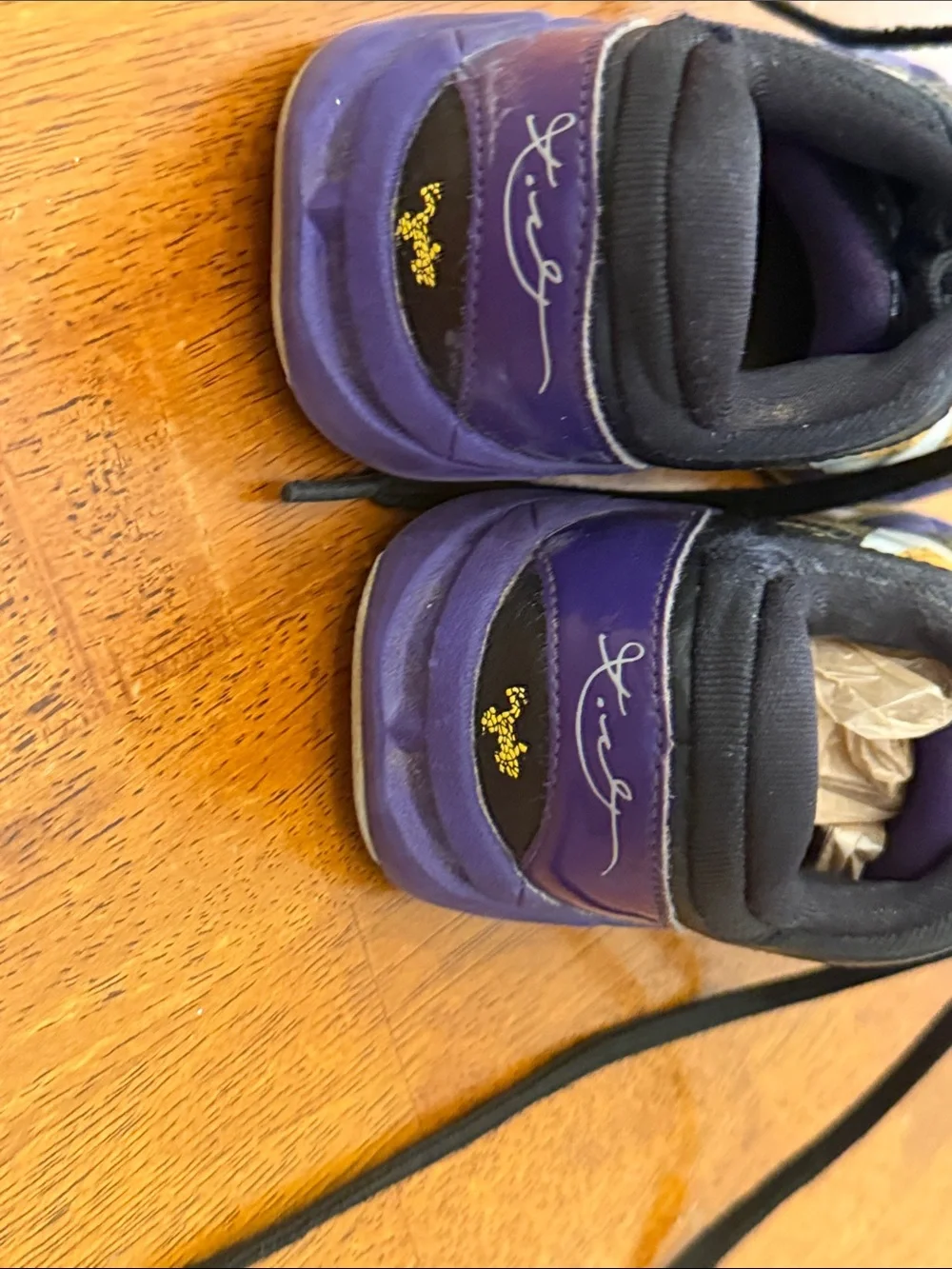 Nike Kids Black, Purple and Yellow Athletic Sneakers size 11C
